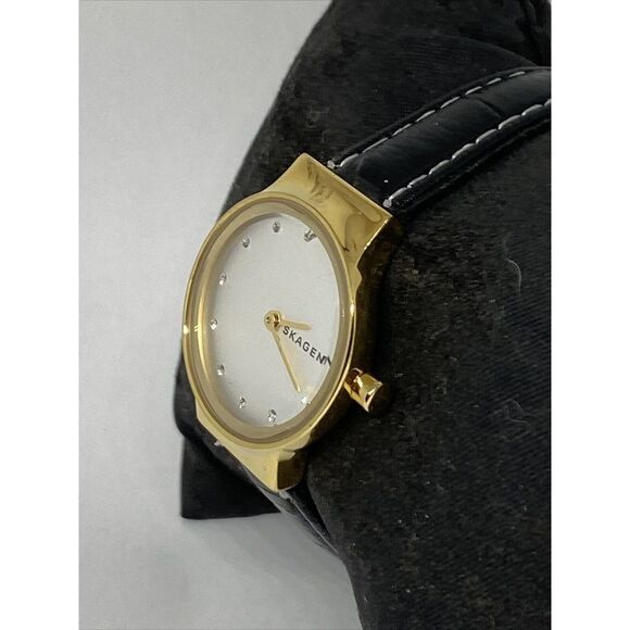 Skagen Freja Lille SKW2666 Women\'s Black Leather Analog Dial Quartz Watch JK584 main image 10